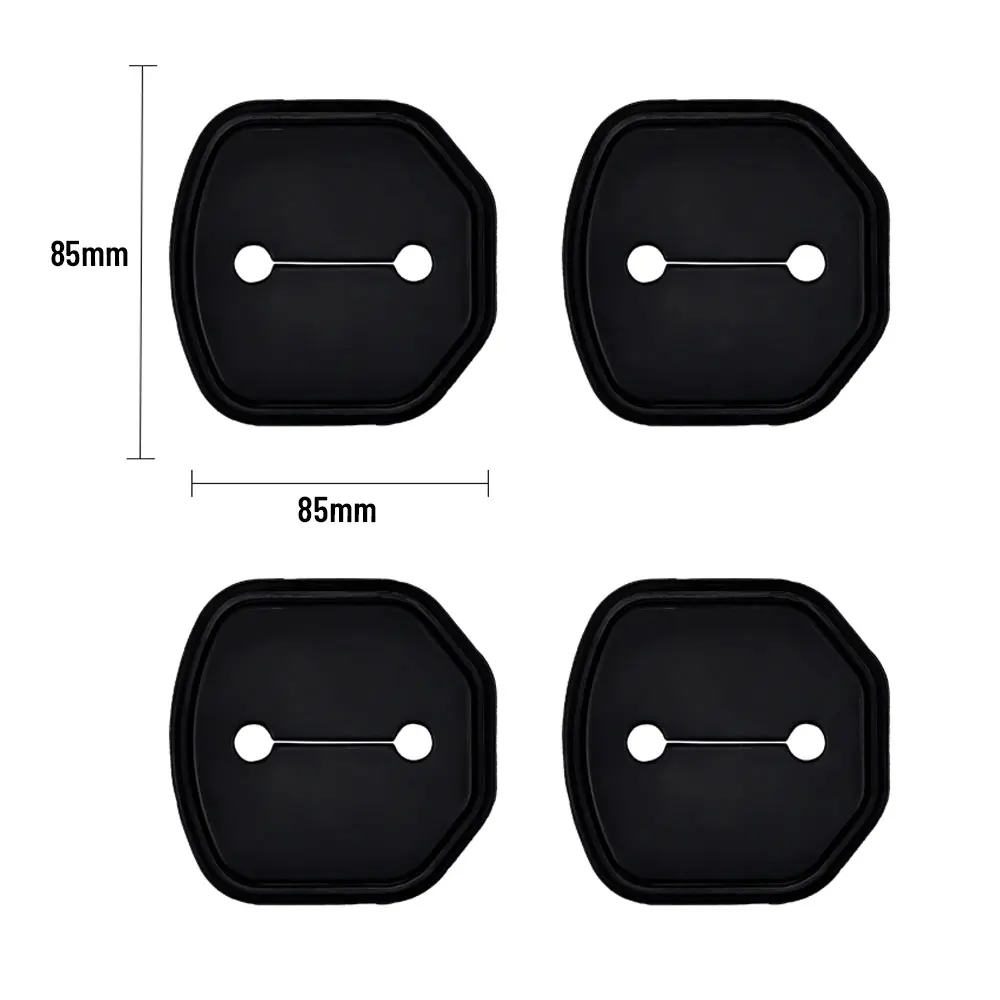 4pcs Car Decorat Accessories Silicone Protecte Auto Door Lock Latch Shock Absorber Cover For FORD F-150 2015-2020