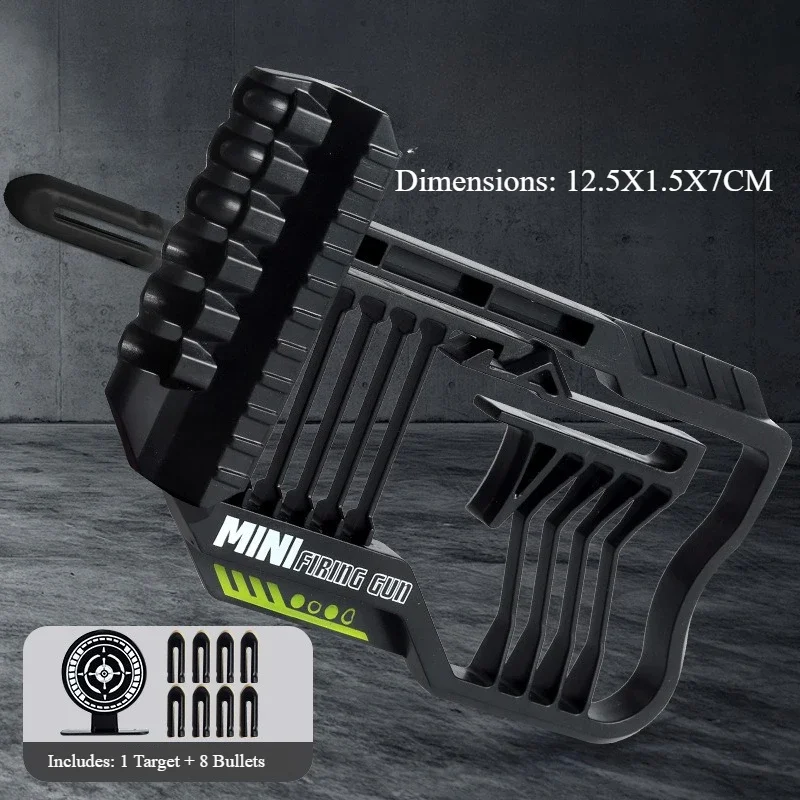 Zestaw do zabawy dla chłopców: pistolet do zabawy, strzelanka, zawiera 1 tarczę, 8 kul, bezpieczny materiał plastikowy, edukacyjny prezent dla dzieci.