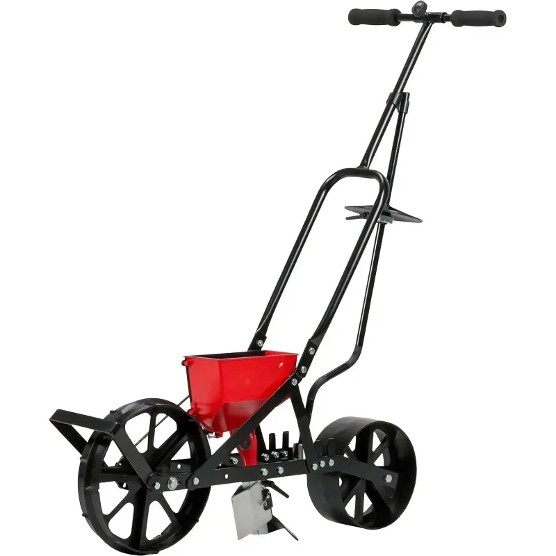 

Hot sale.8701B Garden Push Seeder Planter With 6 Seed Plates for up to 20 Varieties of Seeds, Zinc Plow Blade, Row Marker, Po