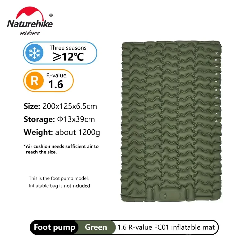 Naturehike Opblaasbare Matras Camping Matras Ultralicht Buiten Slaapkussen Opklapbed Wandelen Slaapmat
