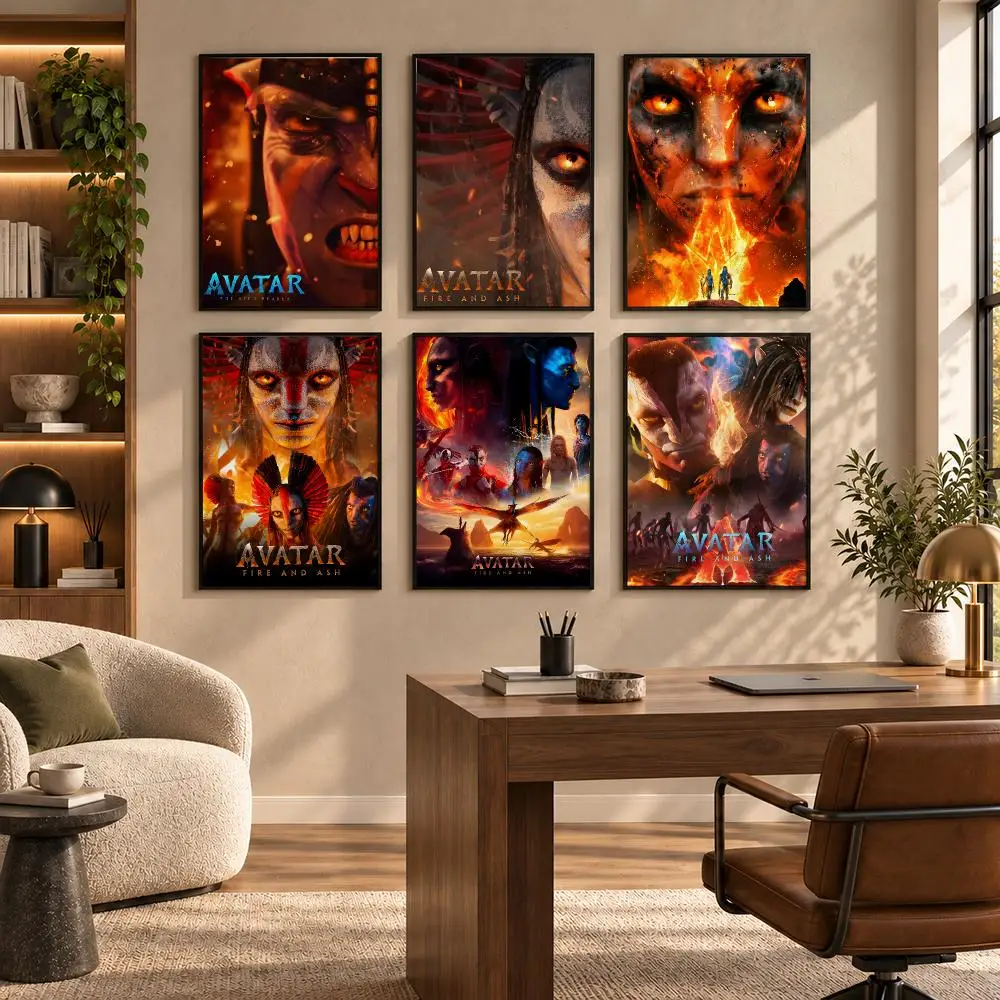 Movie A-Avatar Poster Self-adhesive Art Waterproof Paper Sticker Coffee House Bar Room Wall Decor