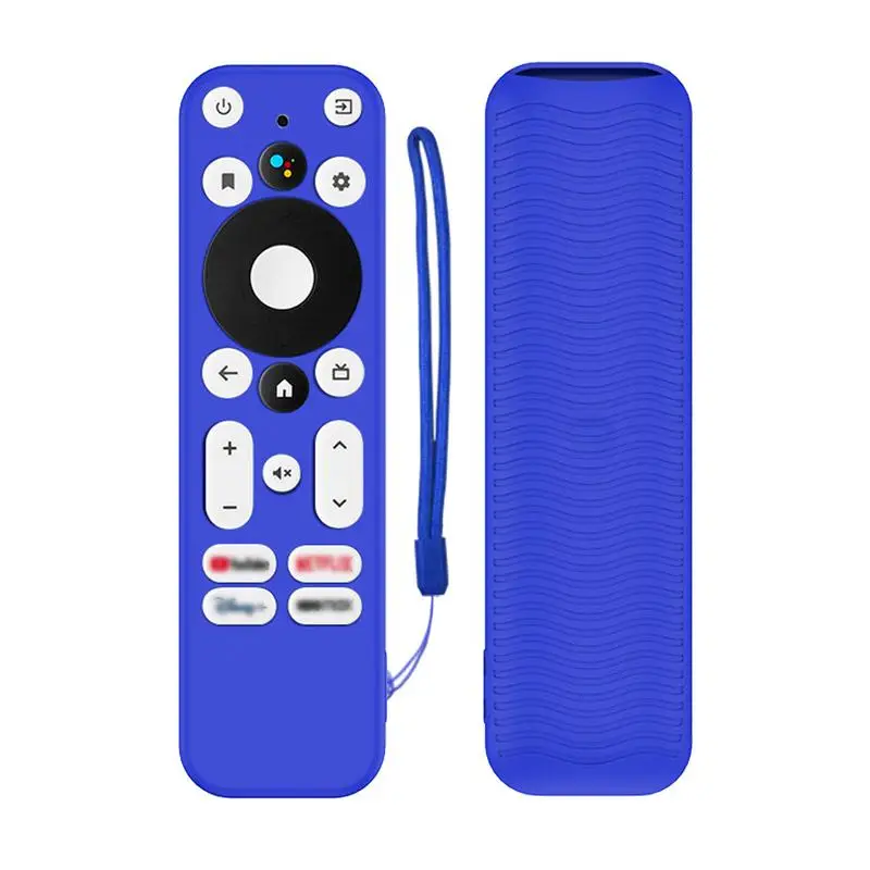 Silicone Case For Onn TV 2K FHD Streaming Device Streaming Stick TV Remote Control Protective Cover with Lanyard