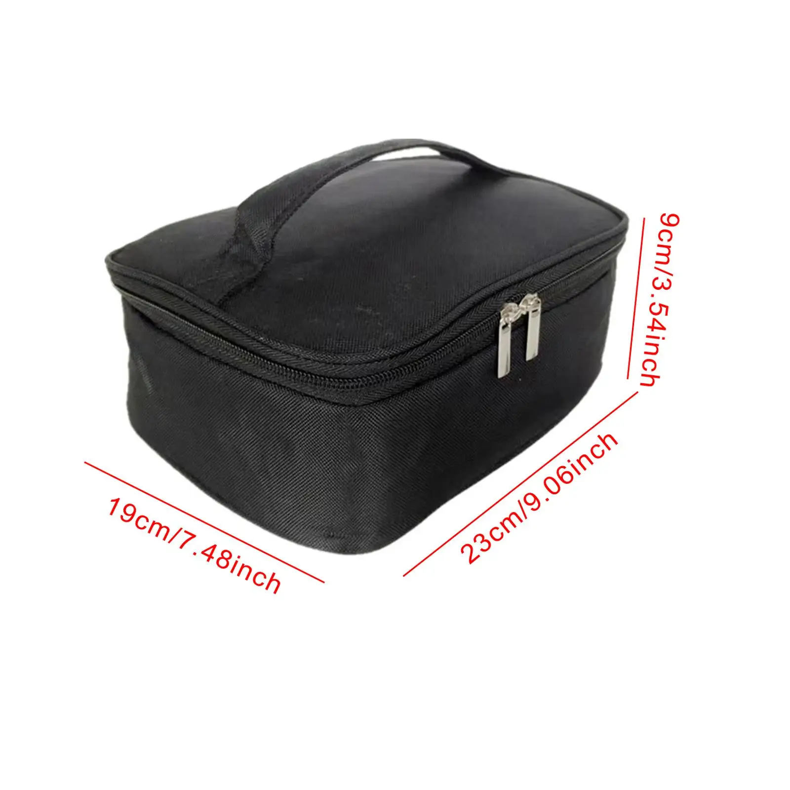 Waterproof Lunch Box with Heater Oxford Cloth Insulated Thermal Bag Portable Food Warmer Tote for Travel Work