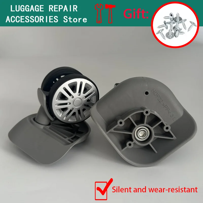 Suitcase Wheels Accessories Universal Wheels Trolley Case  Black Suitcase Wheels Replacement Password Boxs Accessory  Casters