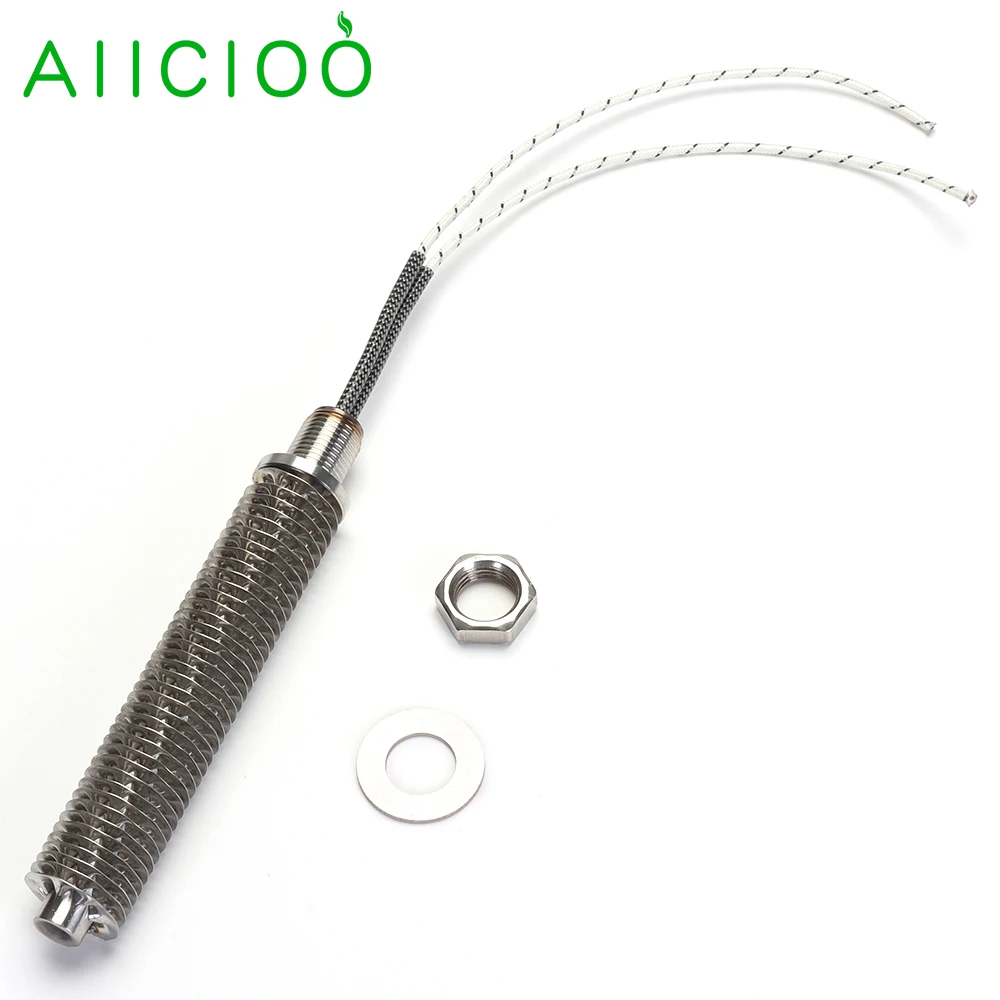 AIICIOO M18 Fin Heater for Air 220v Tubular Heating Element SUS304 Cartridge Heater Dry Burning Heater 100w/200w/300w/400w/500w