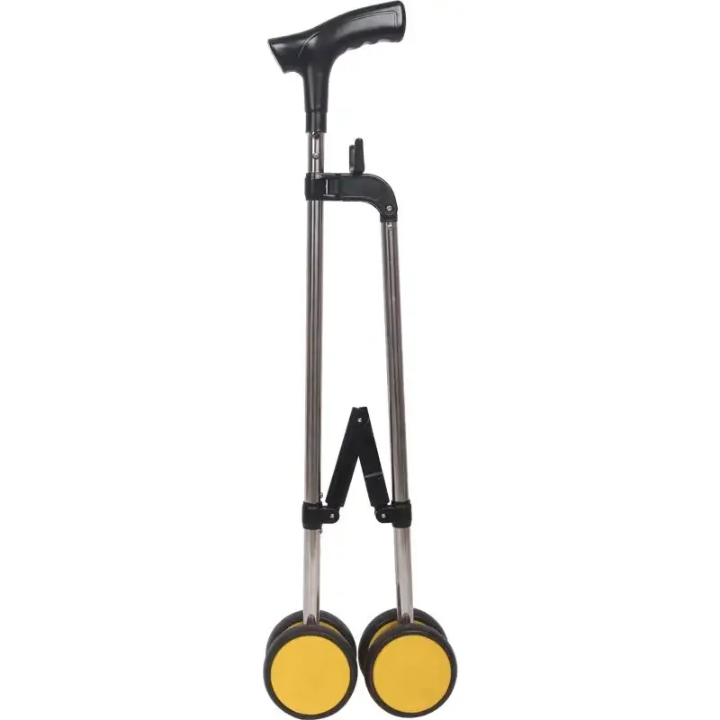 light1.5KG Elderly Crutches with Wheels Moving Crutches Elderly Folding Crutches Helping Walk Crutch walkers for elderly