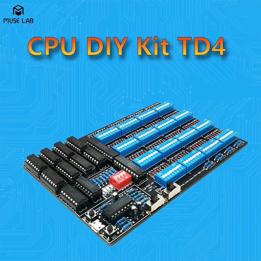 

Комплект процессора DIY TD4 Создайте простой 4-битный процессор самостоятельно с открытым исходным кодом