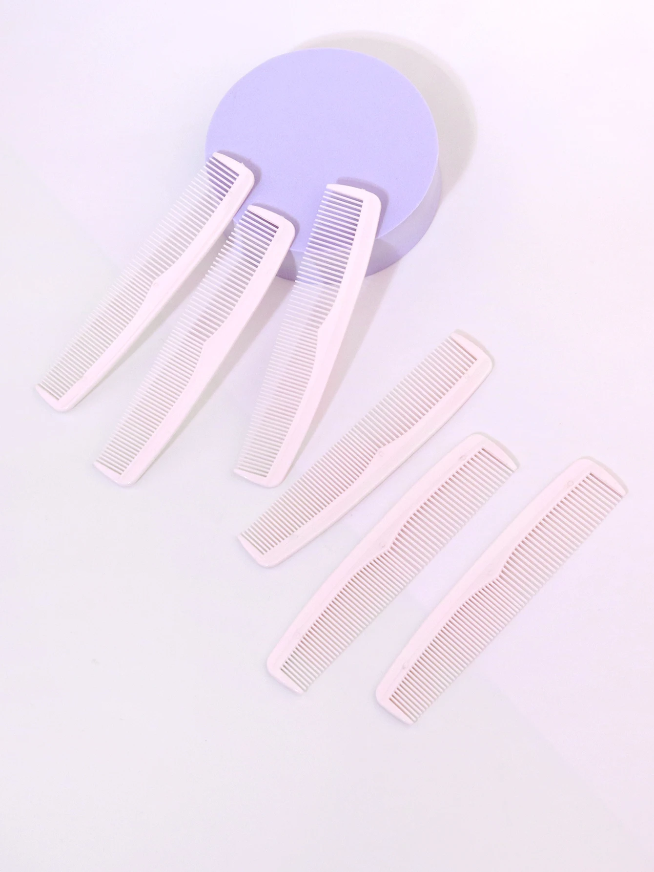 6Pcs Anti-statische Haar Kämme Mini Doppel Seite Haar Pinsel Pro Kamm Barber Haar-Kamm Styling Werkzeuge für Haar Zubehör – Detail 4