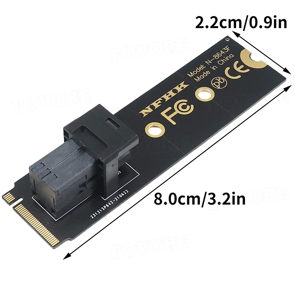 NVMe to U2 Adapter U.2 SFF 8639 SSD to M2 M key Adapter M.2 NGFF SFF-8643 Converter Card For PC Desktop Mainboard