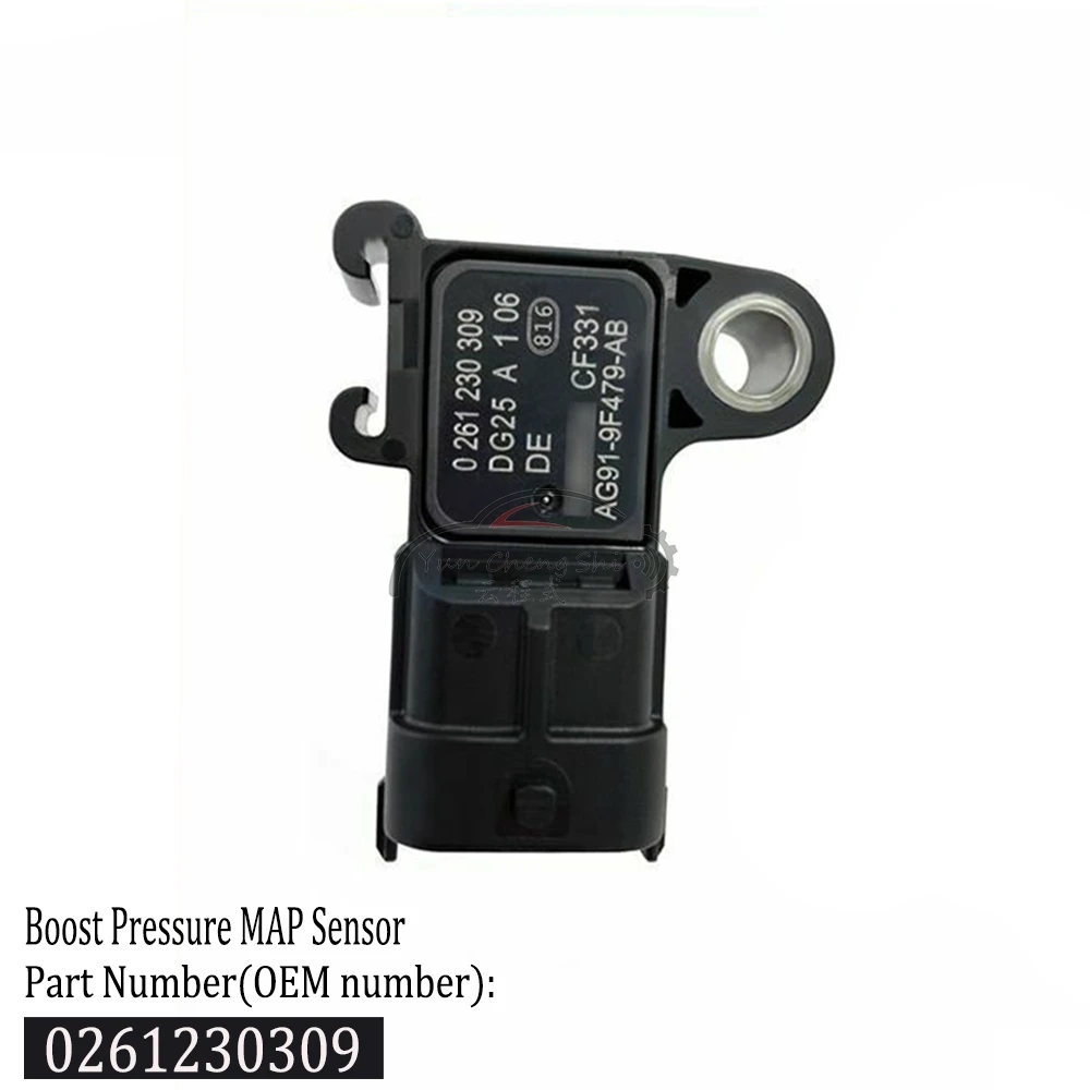 Sensor MAP de pressão de impulso de 3 BAR AG919F479AB 0261230309   Para Ford B-MAX C-MAX II FIESTA VI FOCUS III GALAXY KUGA II MONDEO IV 1.6
