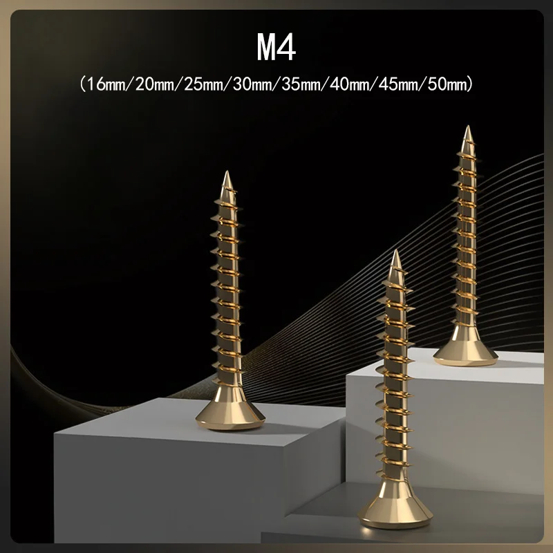 

180pcs self-tapping screws M4 16/20/25/30/35/40/45/50mm colored Cross head durable Wood screw For DIY Woodworking Projects