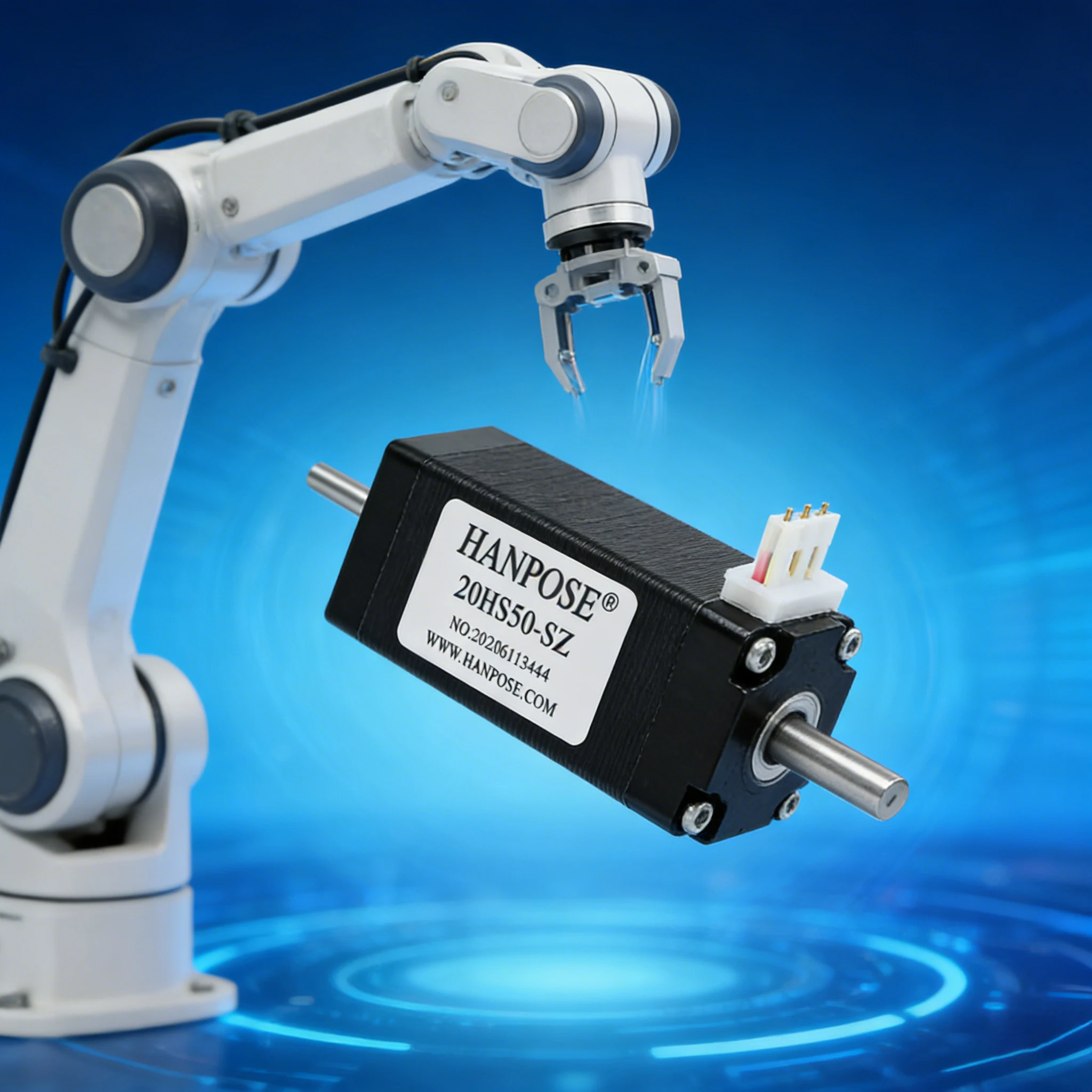 

Двухосный шаговый двигатель 20HS50-SZ Mini Nema 8, 50 мм, 0.8А, 0.4Нм, высокомоментный, для 3D-принтеров и систем мониторинга