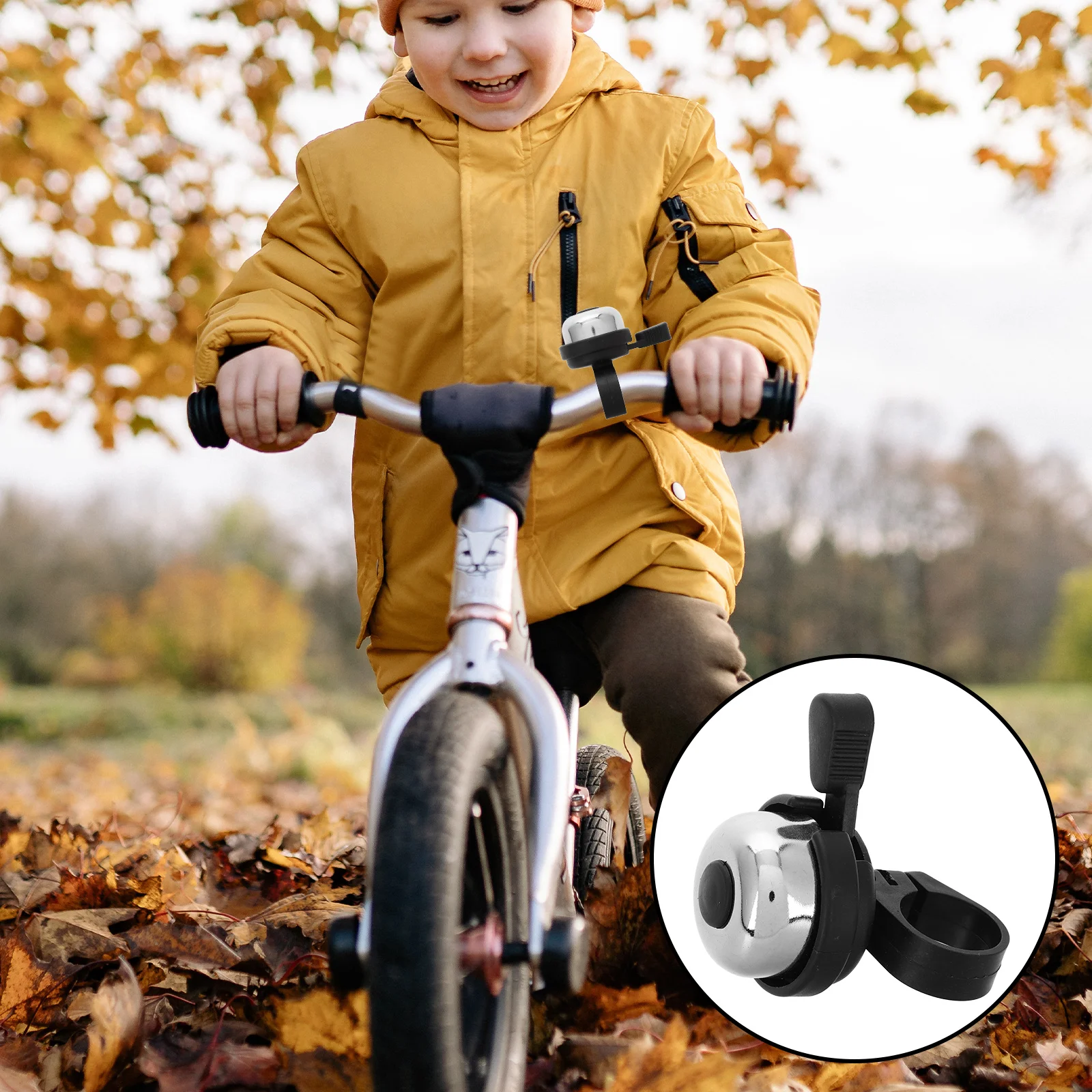 

Compact Bicycle Bell for Adult Bikes Adjustable Fit Loud Clear Sound Vintage Design Mountain Road Bike Handlebar Ring Accessory