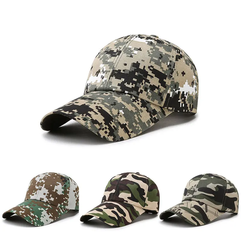 2024 Camouflage Hat Outdoor Sport Snap back Caps Simplicity Tactical Military Army Camo Hunting Cap For Men Adult