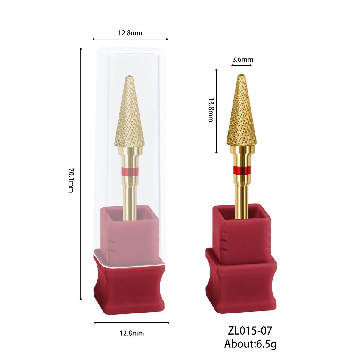 1pcs Wolfraam Staal Nail Cuticle Boren Carbide Draaien Elektrische Keramische Frees Voor Manicure Gel Polish Remover