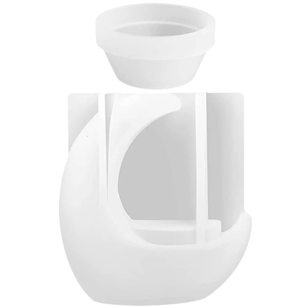 

Moon Shape Silicone Candlestick Mold Epoxy Resin Casting Tealight Holder Molds Reusable Wax Resin Molds Simple Shape