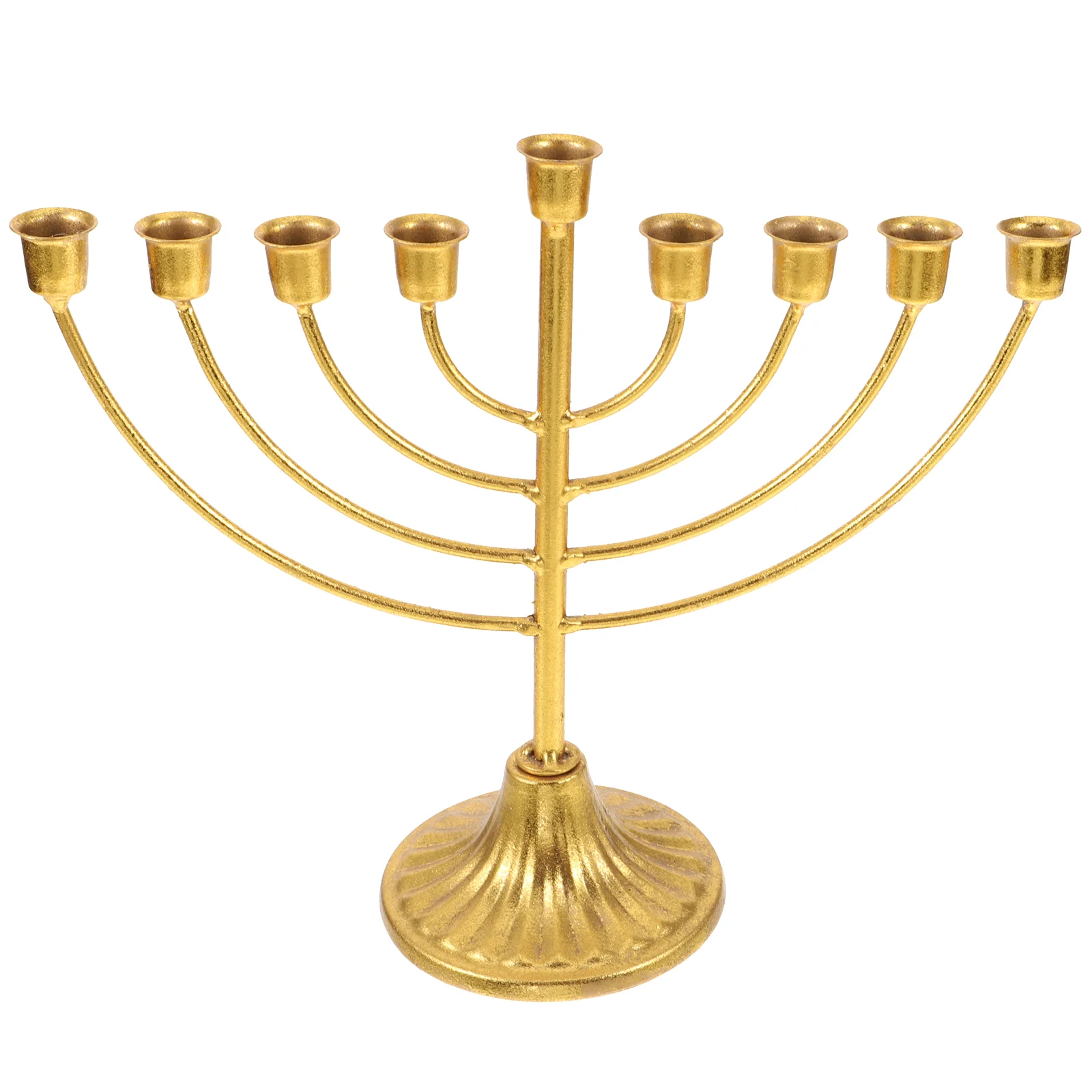 Hanukkah vulkanah Desktop ornamen logam pemegang untuk meja Vintage Candelabrum kandil dekorasi
