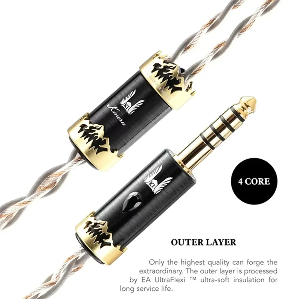 

Kinera Crystal of Truth ORLOG HiFi Upgrade Earphone Cable UP-OCC 4/8 Core Wire with MMCX/0.78mm 2 plug for Live/Game Music