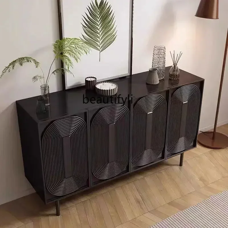 

smt03 New Arrivals D06 Solid wood dining side cabinet, antique light luxur large-capacit decorative cabinet, home retro entrance