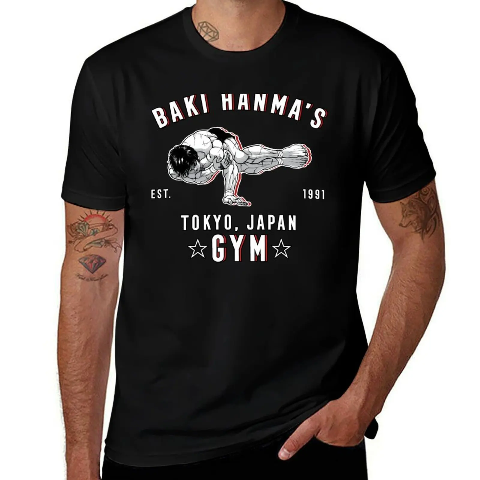 

Hanma's Gym ! T-Shirt man t shirts for men casual mens graphic t shirts man graphic t shirt T-shirt