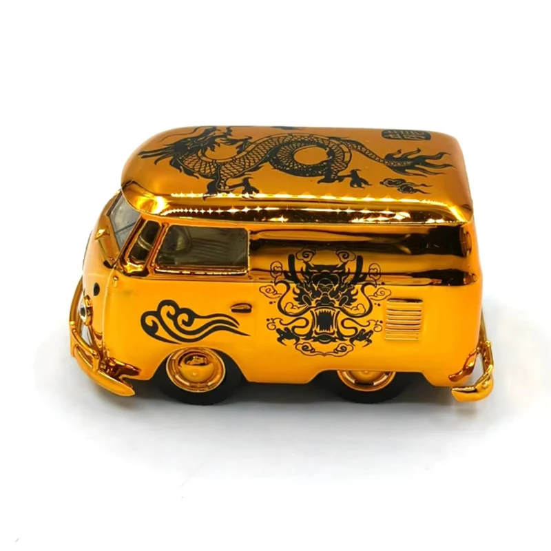 

Литой под давлением масштаб 1:64 T1 Van из сплава, имитация металлической модели автомобиля, статическая коллекция, украшенные праздничные игрушки, классический сувенир для взрослых, подарок
