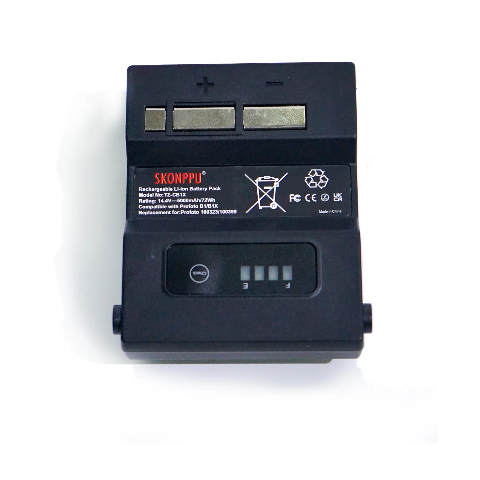 5000mAh Li-ion Rechargeable Battery for Profoto 100399 100323 B1 and B1X AirTTL Flash Heads 14.4V