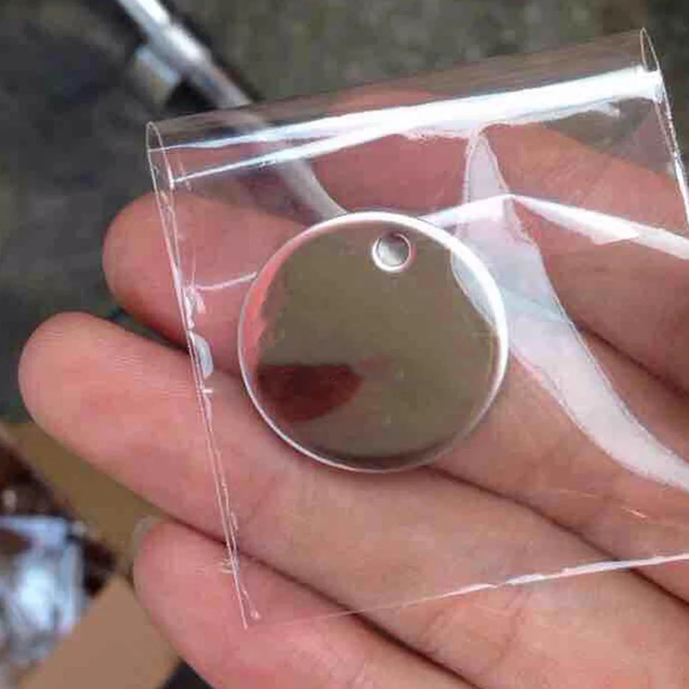 

10 pcs Metal Round Pet ID Stainless Steel Dog ID Dog Id Tags Engraved Name Address Pet Id Tags Anti Rust Durable