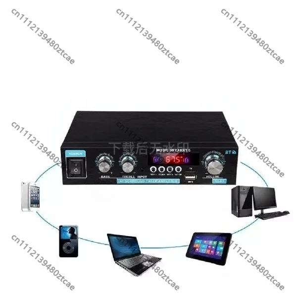 

Wireless Bluetooth HiFi Stereo Power Amplifier High Fidelity Audio Sound Amplifier Home Theater Speaker Receiver