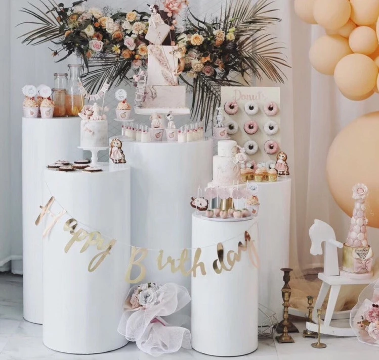 

Wedding props iron cylindrical dessert table welcome area decorated dessert table cake table window creative decoration