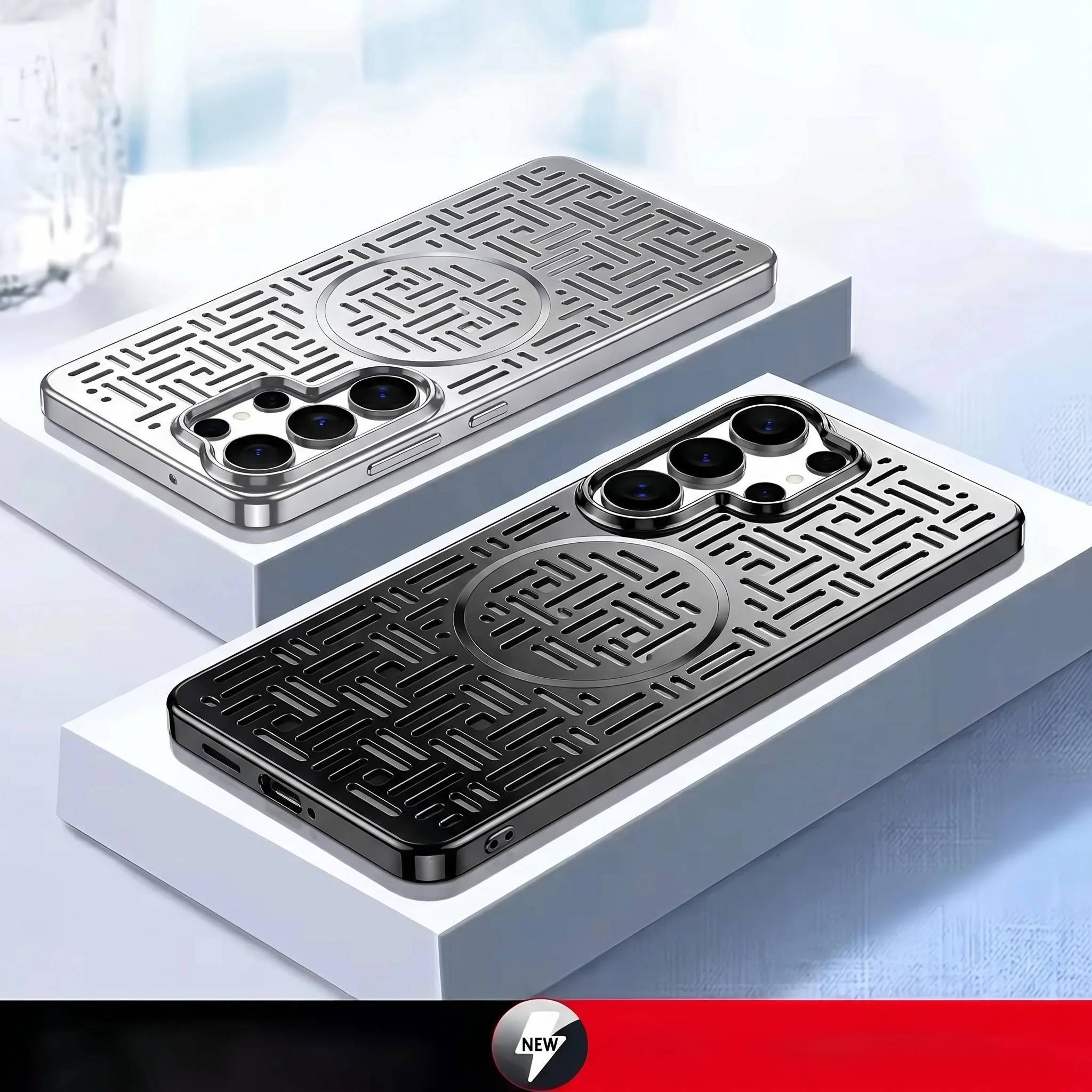 For Samsung Galaxy S26 Ultra phone case, ultra-thin aluminum efficient heat dissipation magnetic wireless charging fashion cover