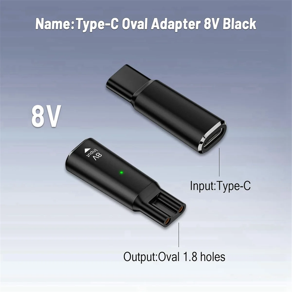 ABXHH 8 فولت HQ850 Type-C ماكينة حلاقة مهايئ شاحن محول شحن لشركة فيليبس شفرة واحدة QP2530 QP2630 الكهربائية أداة تهذيب اللحية B