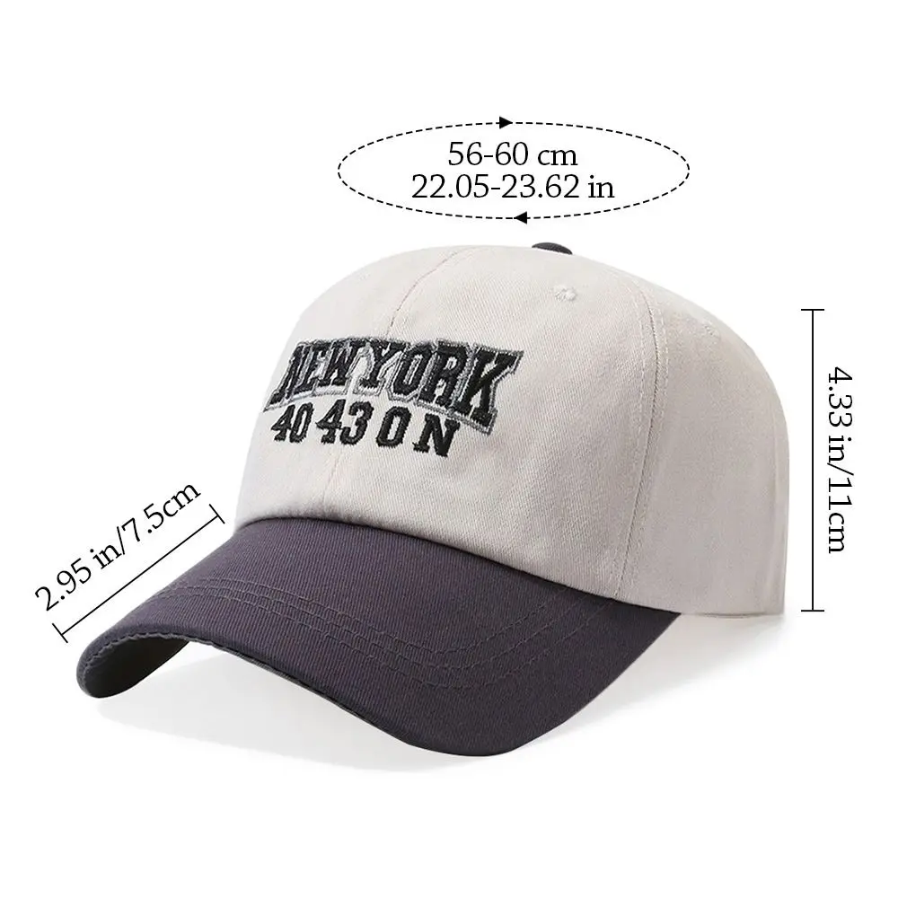 قبعة بيسبول جيدة التهوية مع تطريز للرجال والنساء ، هيب هوب كاجوال ، قبعة شمس قابلة للتعديل ، واقي خارجي