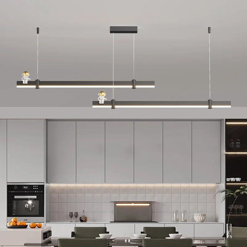 Imagem -04 - Nordic Minimalista Pendurado Led Pingente Luz Preto e Branco Decoração Lâmpadas Apto para Vestiário de Cozinha Quarto Estar Jantar Sala de Estudo Casa