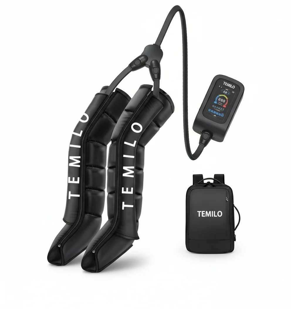 Air Compression Leg Massager, ABS Nylon TPU, Athlete Recovery Boots, Sequential Compression Device, Leg Recovery System