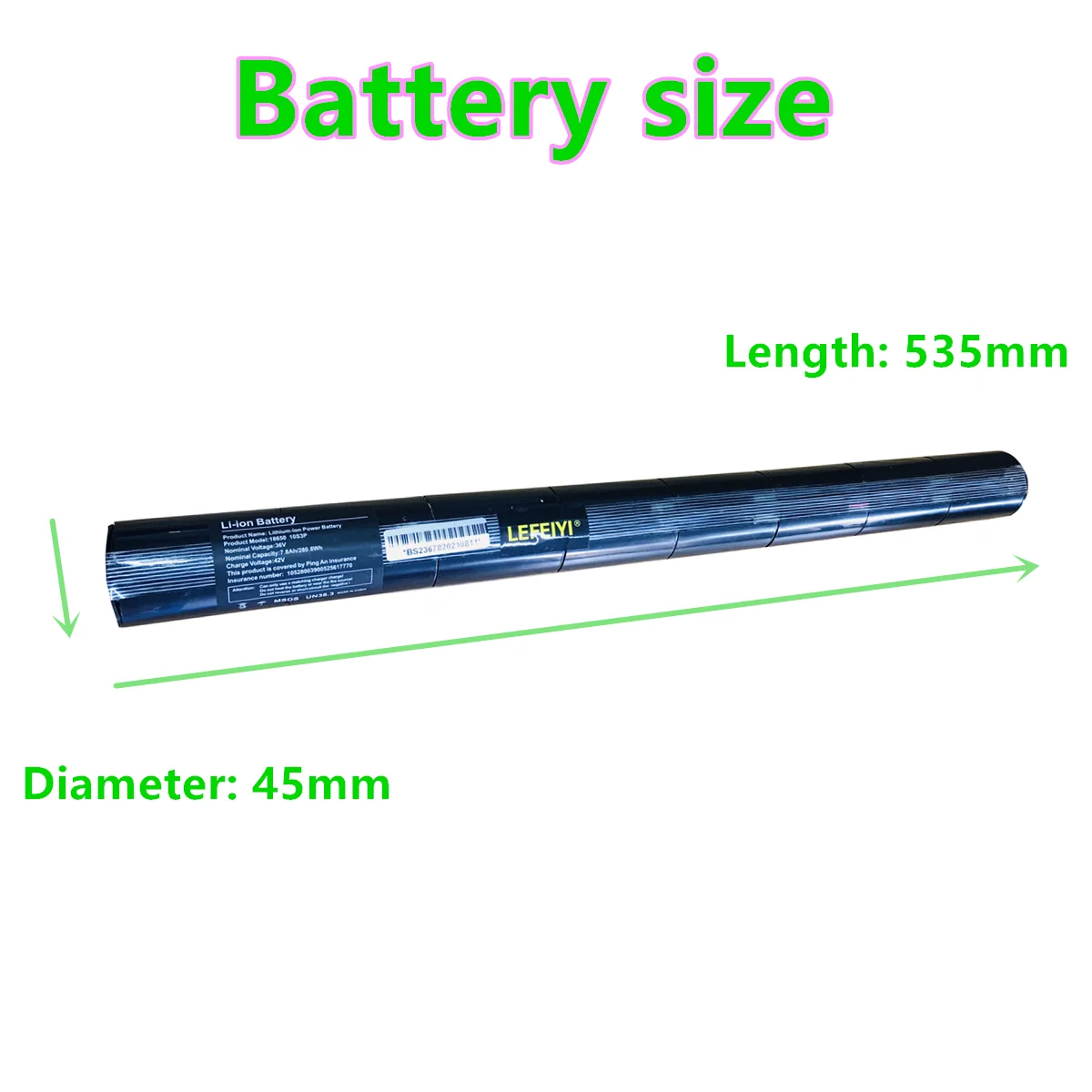 Imagem -05 - Bateria de Lítio para Fibra de Carbono Scooter 36v 4.4 6.6 7.8ah