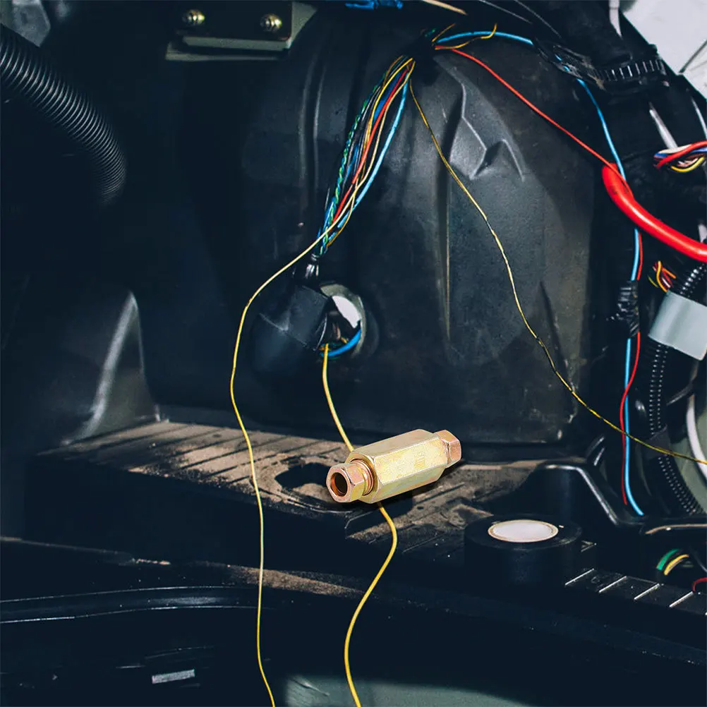 

Brake Line Tube Fittings 6Mm Inner Thread For Flared Iron Copper Tubing Golden Durable Connector Engine Parts Compatible