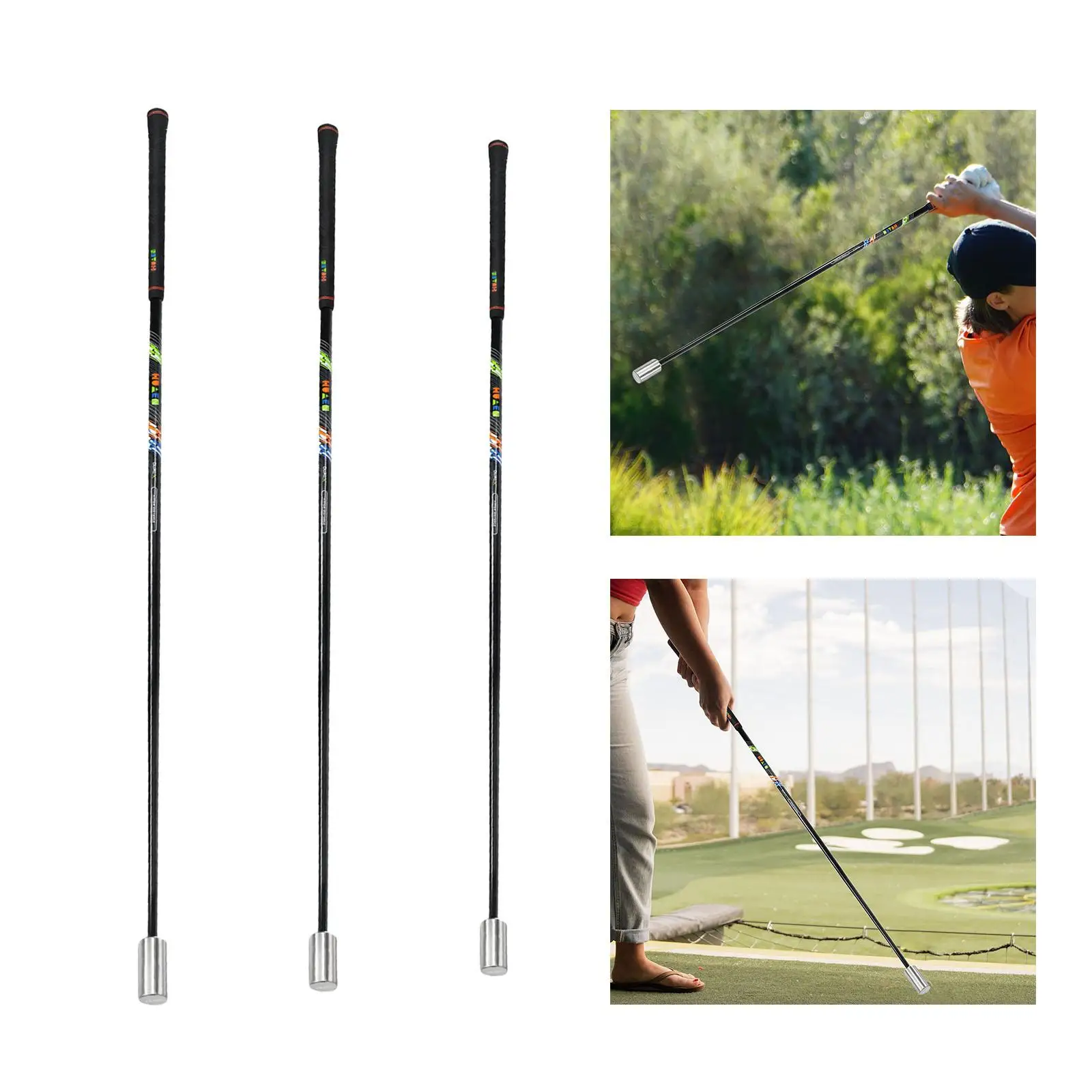 Entrenador de Swing de Golf, barra de calentamiento portátil para práctica de Swing de Golf, herramienta de entrenamiento para mejorar la fuerza de la velocidad del ritmo