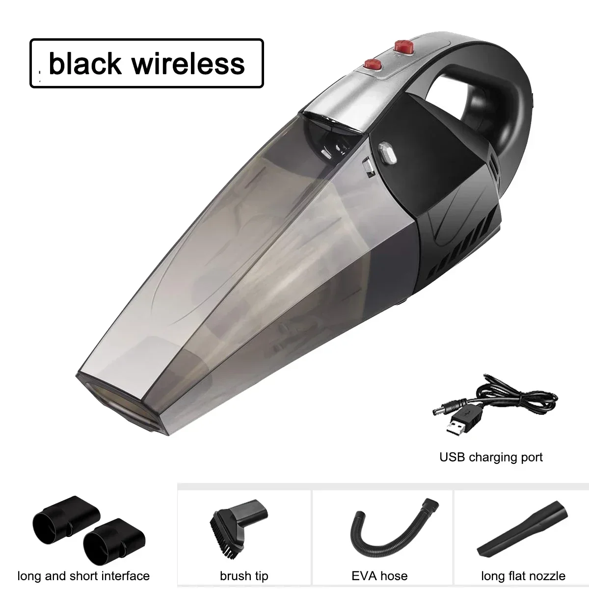 Home Electric Multifunctional Vehicle Wet And Dry Vacuum Cleaner 120W High Power Car Vacuum Cleaner