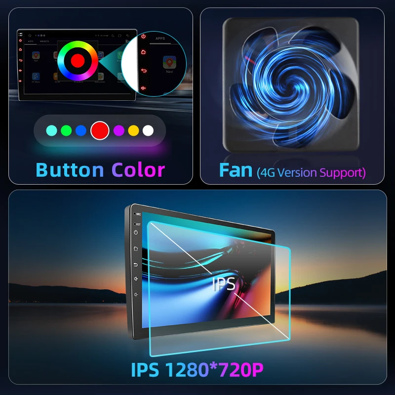 AWESAFE-مشغل سيارة لاسلكي لتويوتا FJ كروزر-سيارة ستيريو ، نظام ملاحة GPS ، أنظمة ذكية ، راديو أندرويد 12