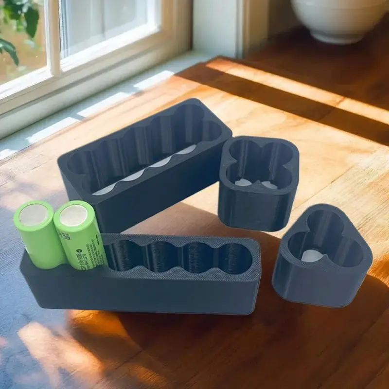 1/4개 18650 배터리 스폿 용접 지그 - 리튬 배터리 팩 조립용 정밀 정렬 장치, CNC 가공