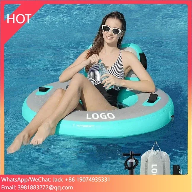 Water Inflatable Dock Pool Float Lounger Outdoor River Sofa Seat Chairs