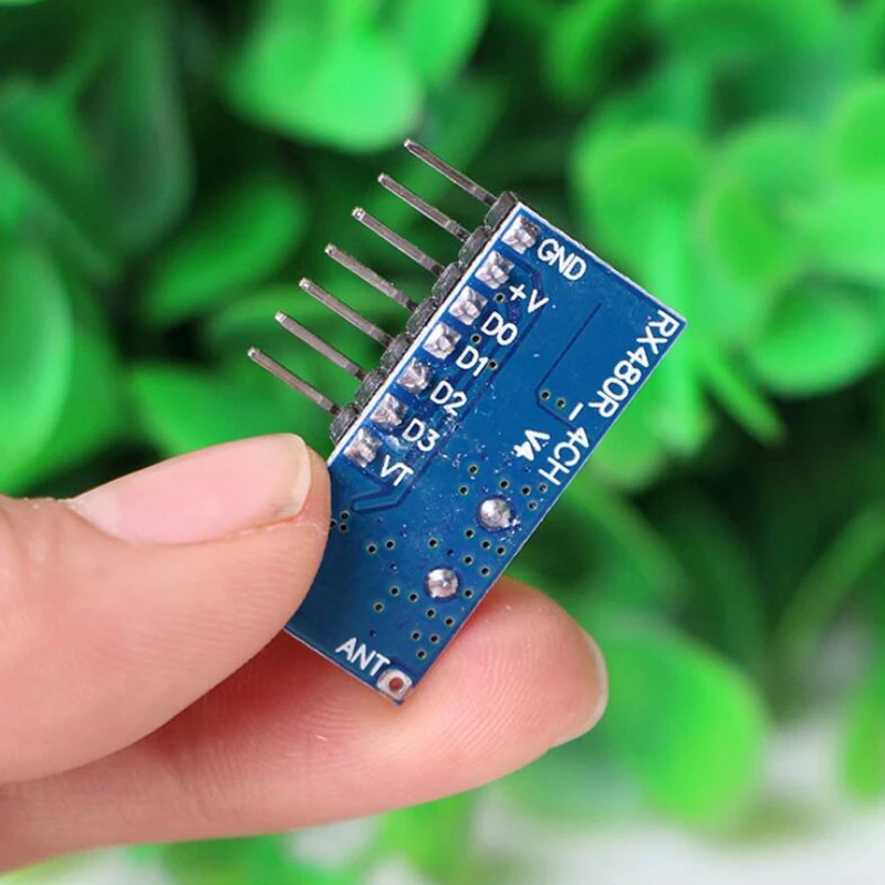 A45U 10PCS 433Mhz Ricevitore RF Modulo di decodifica codice di apprendimento 433 Mhz Uscita wireless a 4 canali per codifica telecomandi