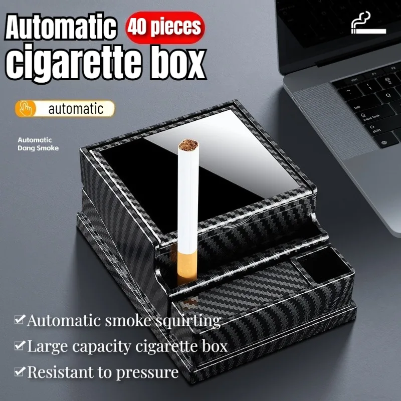 

High-value Cigarette Box Automatic Cigarette Bouncing Large Capacity 40 Car-mounted Household Portable Automatic Cigarette Box