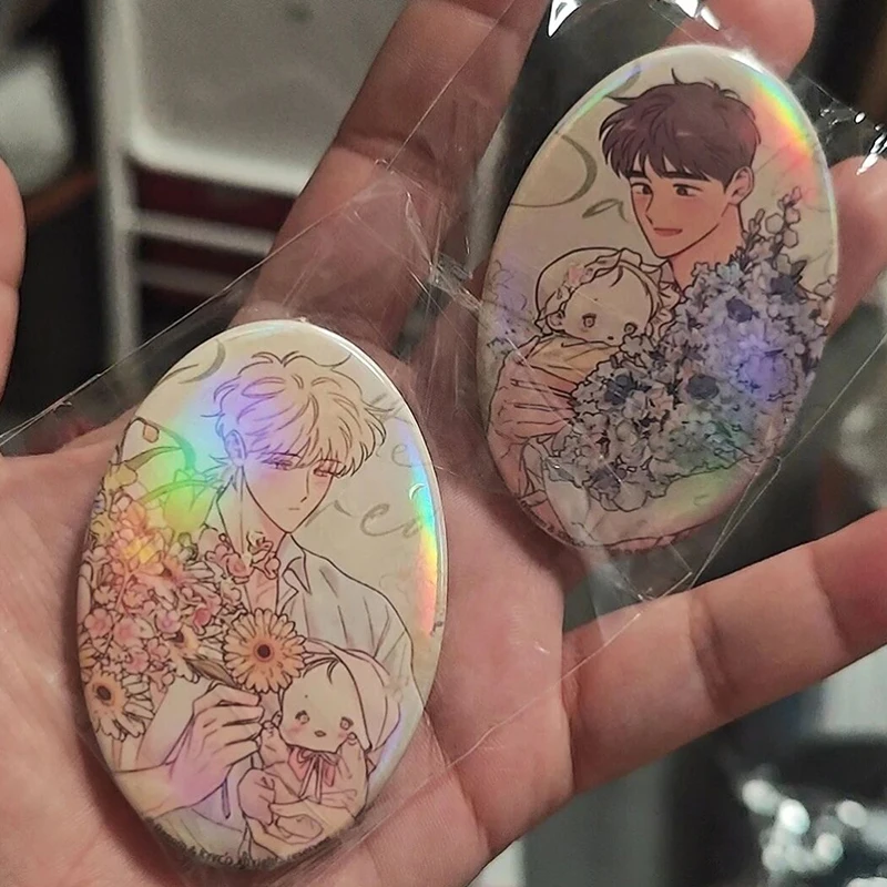Anime Manwha The Sacred Serpent’s Seduction Taesun Geumryang Cosplay Brooch Badge Lapel Pins Bag Ornament Accessory Collect Prop