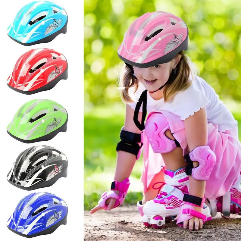 Adjustable Kids Bicycle Helmets Lightweight Breathable Safety Helmets For Bike Skate Scooter Incline Skating