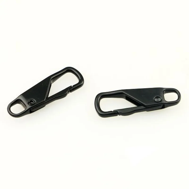 2pcs Metal Zipper Repair Kits Slider Puller Instant Zipper Replacement for Broken Buckle Bag Suitcase Garment Zipper Head