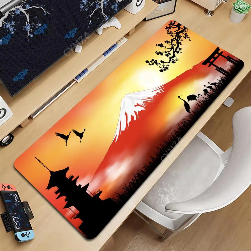 

Mount Fuji Art Landscape Design Коврик для мыши Настольный коврик Игровые коврики Настольные аксессуары 30X80CM офисный коврик для мыши настольные коврики maus pad