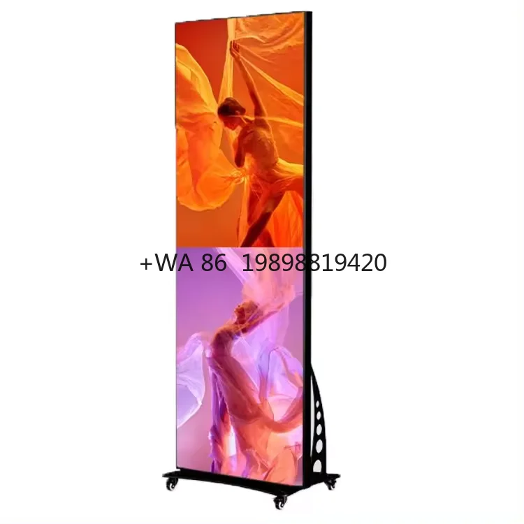 

Led Poster Display Standing P1.86 P2 P2.5 Indoor Video Wall Led Screen Display LED Banners Video Wall Board