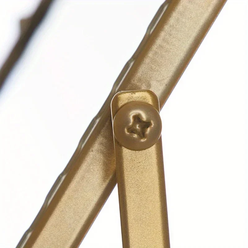 Espejo de mesa estilo dorado con almacenamiento, espejo de tocador, espejo de maquillaje, espejo de maquillaje