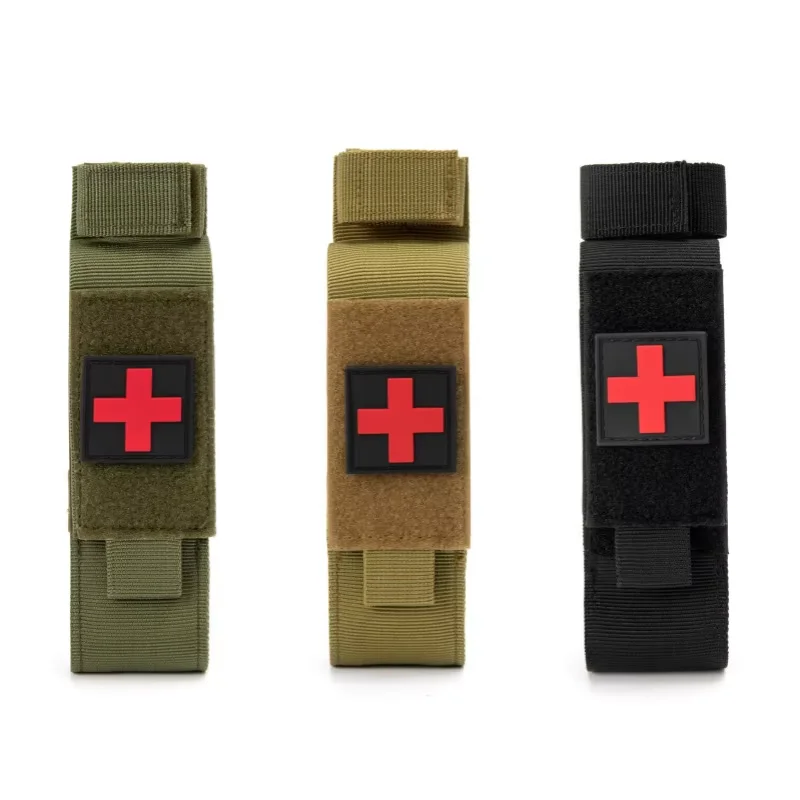 Nova Bolsa Tática de Nylon para Torniquete de Primeiros Socorros, Estojo para Carregador de Pistola Individual, Coldre para Faca de Caça ao Ar Livre, Pacotes para Tesouras Médicas